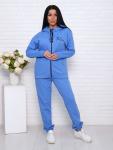 Костюм с брюками, футер с лайкрой 2-х нитка, голубой (907-12)