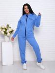 Костюм с брюками, футер с лайкрой 2-х нитка, голубой (907-12)