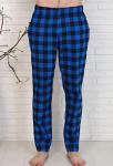 Брюки домашние "Тартан" (синий)