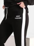 Брюки спортивные утепленные черные женские