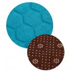 VETTA Коврик велюровый «Плитка», полиэстер, 35х55 см, 3 дизайна