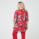 Жакет, текстиль, красный