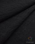 Ткань "Лён" меланж "Астория" черного цвета