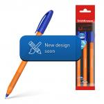 Набор из 3 ручек шариковых ErichKrause U-108 Stick Orange 0.7, Ultra Glide Technology, цвет чернил синий (в пакете)