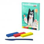 Пластилин мягкий восковой ErichKrause Baby 10 цветов со стеком, 130 г (в коробке 10 шт)