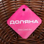 Корзинка для подачи Доляна «Огайо», d=23 см, круглая, цвет коричневый