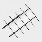 Держатель для кружек подвесной Доляна, на 10 предметов, 27,8?18,5?7,5 см, цвет чёрный