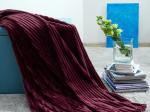Покрывало-плед "Бургунди" фланель-жаккард 150*200 см.