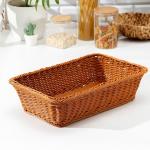 Корзина для продуктов Доляна, 40?25?10 см, цвет коричневый