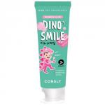 Детская гелевая зубная паста DINO's SMILE c Consly DINO's SMILE Kids Gel Toothpaste with Xylitol and Bubble Gum, 60gксилитом и вкусом жвачки, 60г, Consly