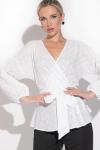 Блузка Летиция (шитье/белый)