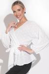 Блузка Летиция (шитье/белый)
