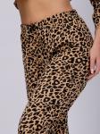 Брюки пижамные "Ассорти" леопард, трикотаж