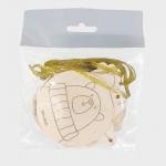 Заготовки для творчества. Набор ёлочных подвесок для росписи «Новый год!», 9 шт