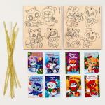 Заготовки для творчества. Набор ёлочных подвесок для росписи «Новый год!»