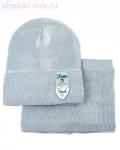 01-75-E Комплект для девочки флис (колпак+снуд) (50-54)