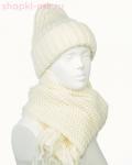 02623 F 1А Гиза Комплект женский флис (колпак+шарф) (56-58)