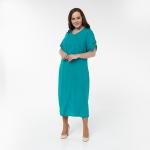 Платье, текстиль, бирюзовый