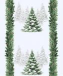 Дорожка столовая "Снежные ели" 45*150 см. хлопок 100%