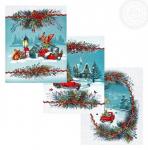 К-т полотенец "Огонек" 50*60 см. - 3 шт. рогожка хлопок 100%