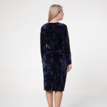 Платье, бархатное полотно, синий