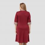 Платье, текстиль, бордовый