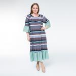 Платье, текстиль, бирюзовый