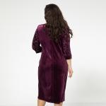 Платье, бархатное полотно, фиолетовый