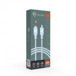 BY Кабель для зарядки Elite Type-C - iP, 2.4А, 1м, 22W, Быстрая зарядка, голубой