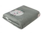 Покрывало-плед "Котята" фланель-микрофибра 150*200 см.