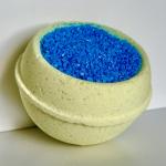 [NOKAMI] Бомбочка-чаша с мерцающей солью для ванн ЛИМОНАД шипящая, 200 гр