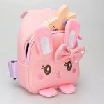 6118-2 сирень Рюкзак на одно плечо для девочек (18х14х7)