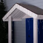 Гирлянда «Бахрома» 3 ? 0.6 м, IP44, УМС, прозрачная нить, 160 LED, свечение белое, 220 В