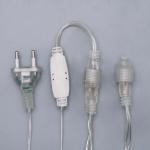 Гирлянда «Бахрома» 3 ? 0.6 м, IP44, УМС, прозрачная нить, 160 LED, свечение белое, 220 В