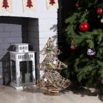 Светодиодная фигура «Ёлка» 38 ? 55 ? 13 см, металл, текстиль, батарейки ААх2 (не в комплекте), свечение тёплое белое