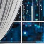 Гирлянда «Бахрома» 3 ? 0.5 м с насадками «Шарики», IP20, прозрачная нить, 80 LED, свечение мульти (RG/RB), мигание, 220 В