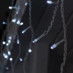 Гирлянда «Бахрома» 3 ? 0.6 м, IP44, УМС, белая нить, 160 LED, свечение белое, 220 В