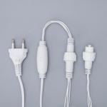 Гирлянда «Бахрома» 3 ? 0.6 м, IP44, УМС, белая нить, 160 LED, свечение белое, 220 В