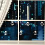 Гирлянда «Бахрома» 2.4 ? 0.7 м с насадками «Шарики», IP20, прозрачная нить, 108 LED, свечение мульти, 8 режимов, 220 В