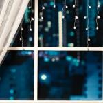 Гирлянда «Бахрома» 1.8 ? 0.5 м с насадками «Шарики», IP20, прозрачная нить, 48 LED, свечение мульти (RG/RB), мигание, 220 В