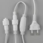 Гирлянда «Бахрома» 3 ? 0.6 м, IP44, УМС, белая нить, 160 SMD-LED, свечение мульти, 220 В