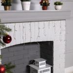 Гирлянда «Бахрома» 3 ? 0.5 м, IP20, прозрачная нить, 80 LED, свечение фиолетовое, 8 режимов, 220 В