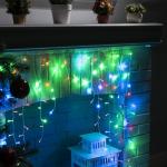 Гирлянда «Бахрома-арка» 1 ? 1 м, IP20, прозрачная нить, 126 LED, свечение мульти, 8 режимов, 220 В