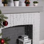 Гирлянда «Бахрома-арка» 1 ? 1 м, IP20, прозрачная нить, 126 LED, свечение мульти, 8 режимов, 220 В