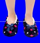 Носки-тапочки внутри с мехом "Звездочки" женские