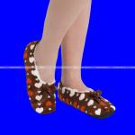 Носки-тапочки внутри с мехом "Сердечки" женские