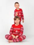 Костюм детский кулирка с брюками "ЛАПЛАНДИЯ" КРАСНЫЙ