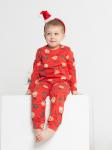 Костюм детский кулирка с брюками "ПЛЮША" КРАСНЫЙ
