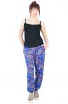 Брюки "Алладины 3", вискоза (василек)