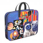 Папка текстильная на молнии ErichKrause с ручками Cosmonaut, A4+